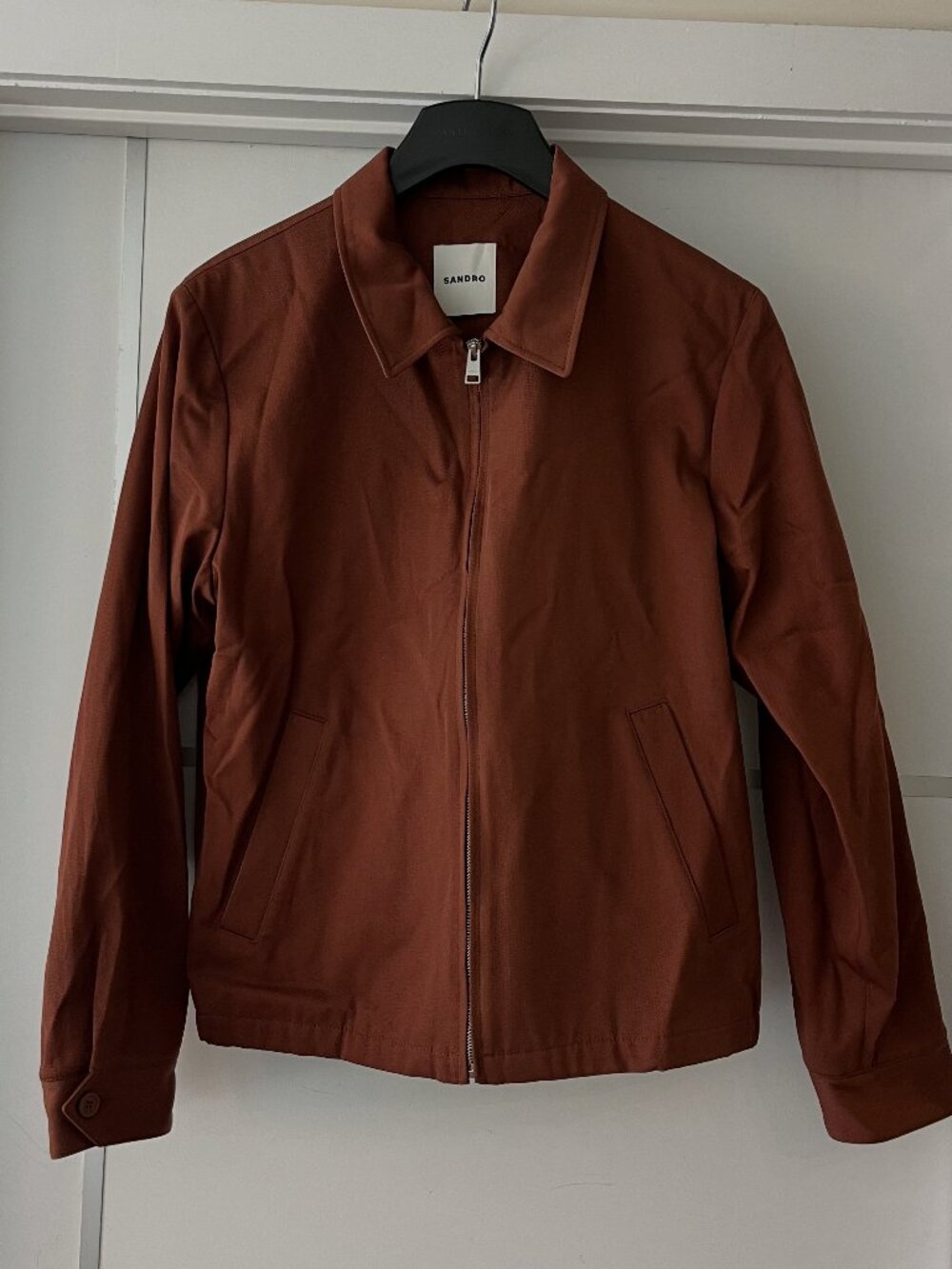 Sandro cotton bomber jacket